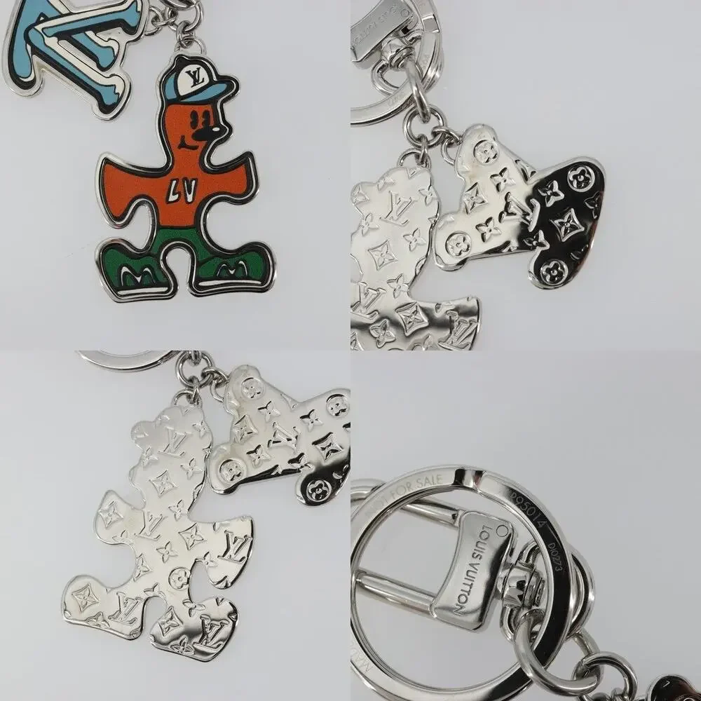 Louis Vuitton Porte Cles LV Puzzle Charm Silver